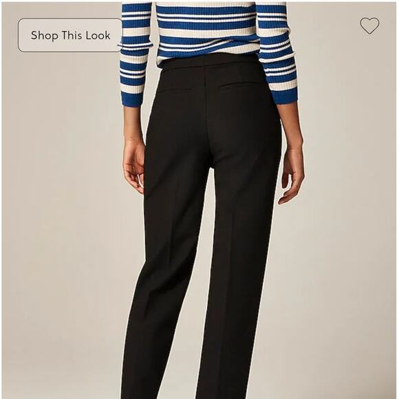 NWT J. Crew Kate Straight-Leg Pant In Four-Season Stretch Black 10 - Picture 3 of 10